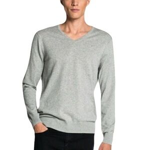 Scotch & Soda V-Neck Lightweight Sweater | Gray | Men’s XXL